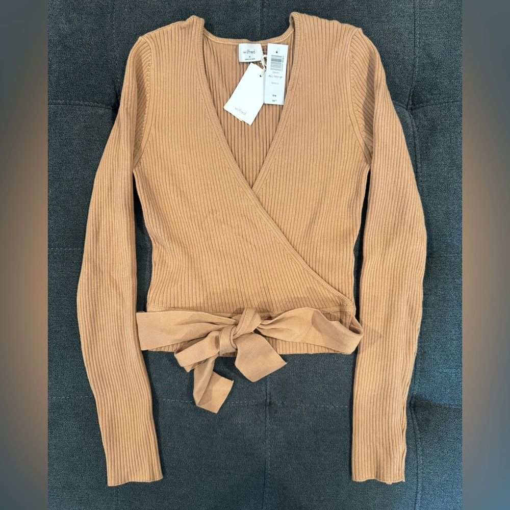 Wilfred Saville Ribbed Knit Top Aritzia